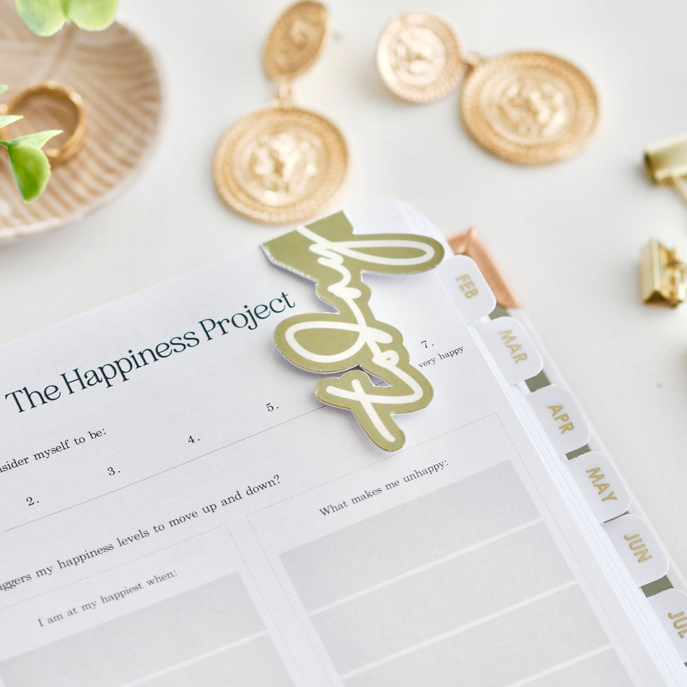 
                  
                    'today' magnetic bookmark, page marker for planners, agendas, organisers - olive - ella iconic®
                  
                