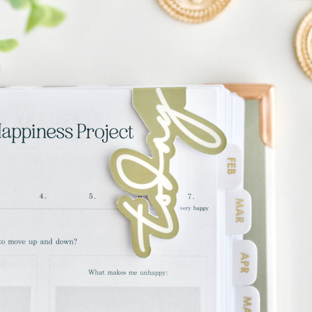 
                  
                    'today' magnetic bookmark, page marker for planners, agendas, organisers - olive - ella iconic®
                  
                