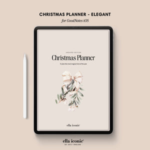 Digital Christmas Planner For GoodNotes iOS - ellaiconic®