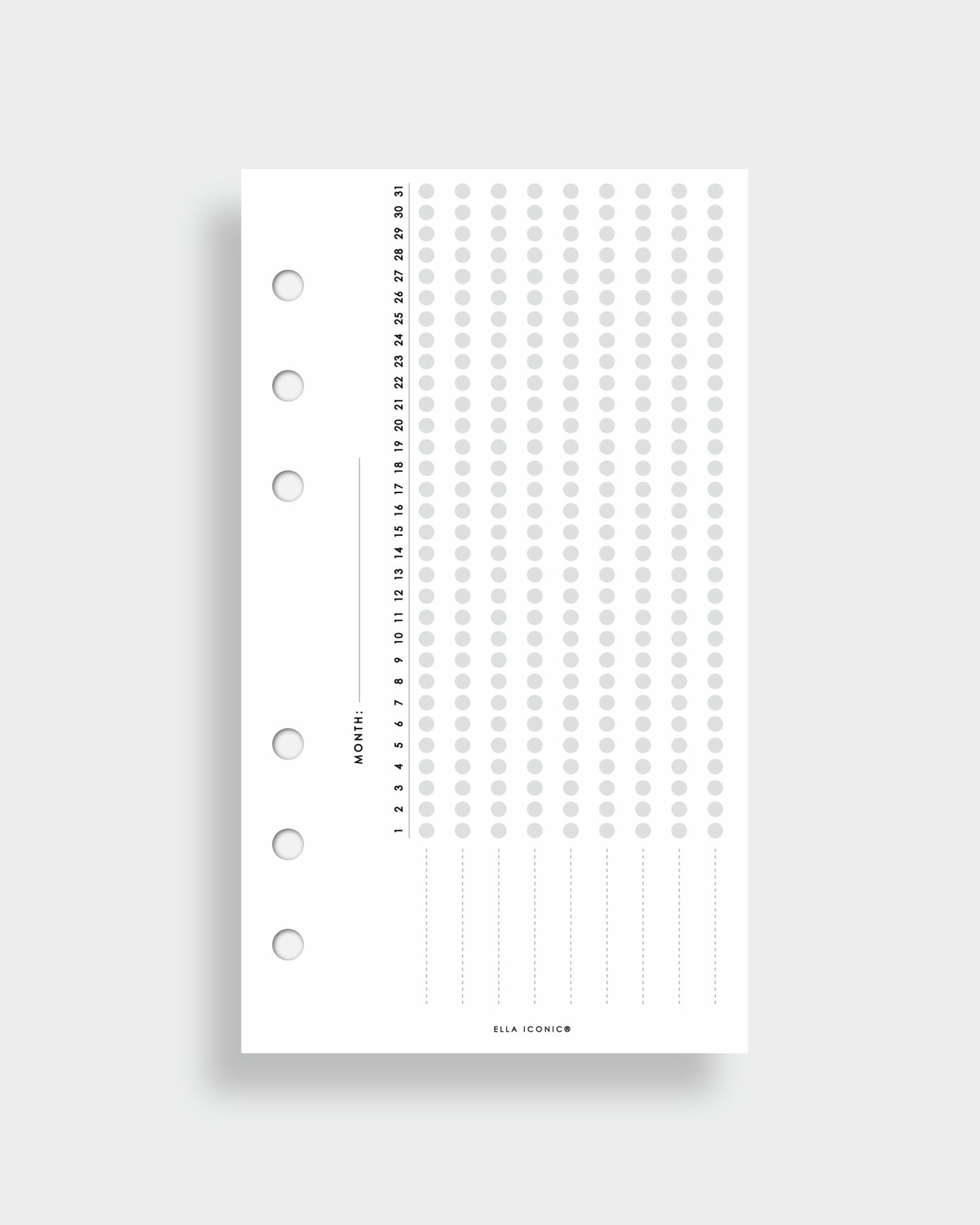 Habit Tracker • Personal Planner Inserts For Personal Filofax, LV MM Agendas - ella iconic® UKa