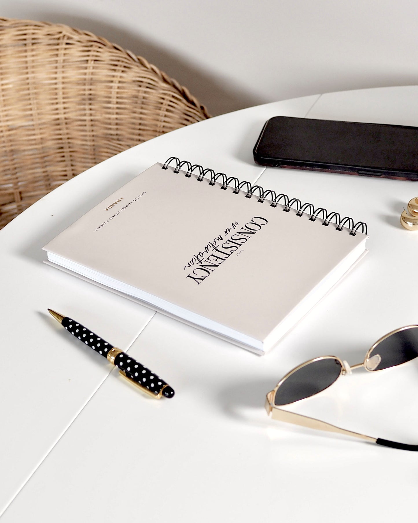 Undated 12-Week Fitness Journal For Gym & Home Workouts - ella iconic® UK
