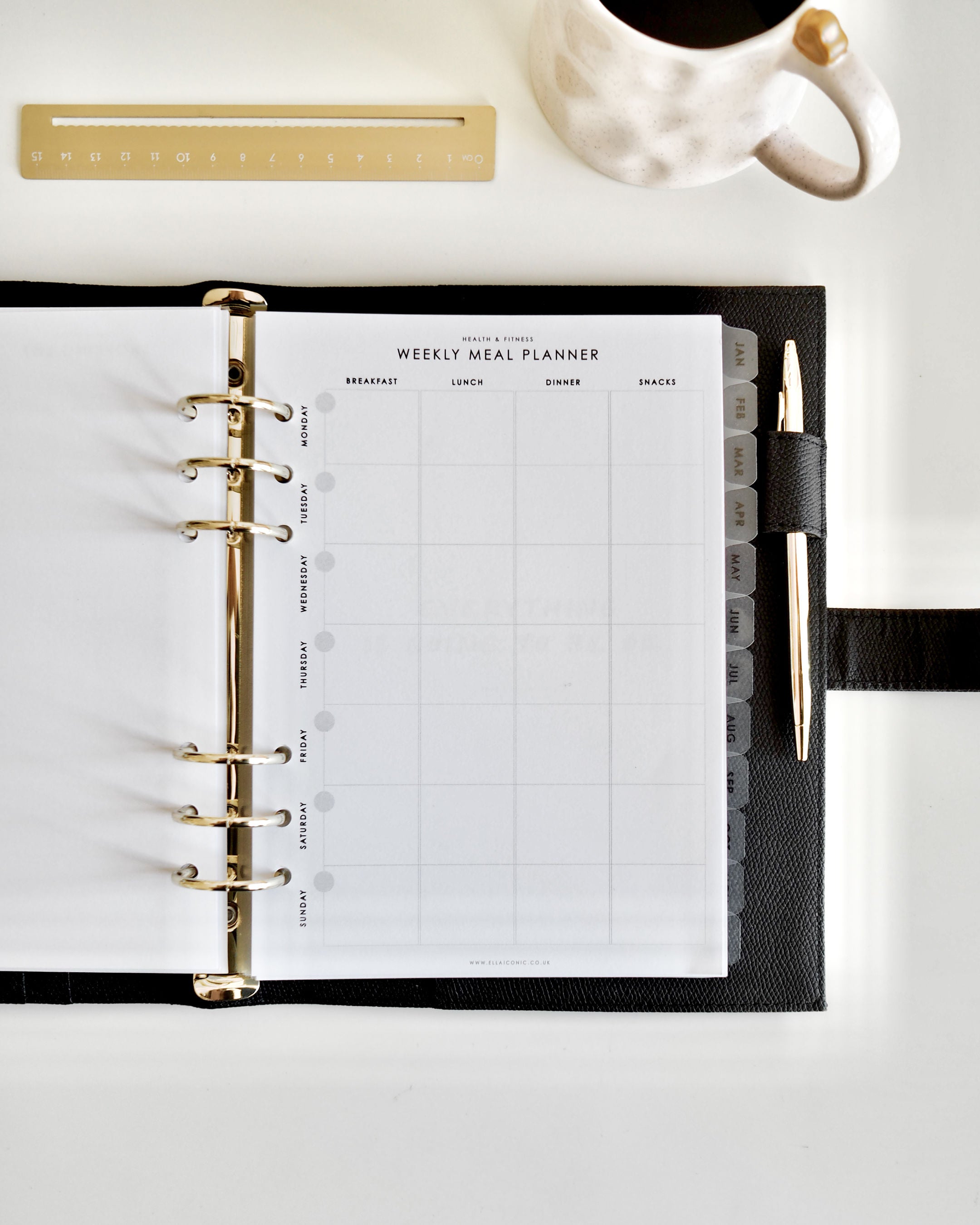 A5 Undated Weekly Meal Planning Inserts – ellaiconic®