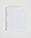White Leather Texture Card Monthly Planner Dividers